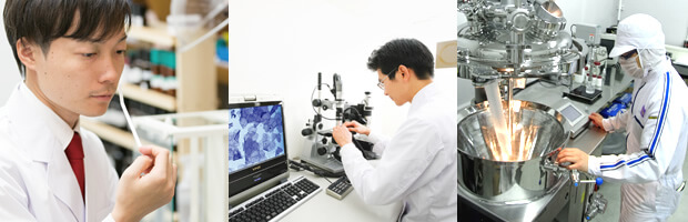 Five laboratories support Momotanijuntenkan’s R&D capabilities