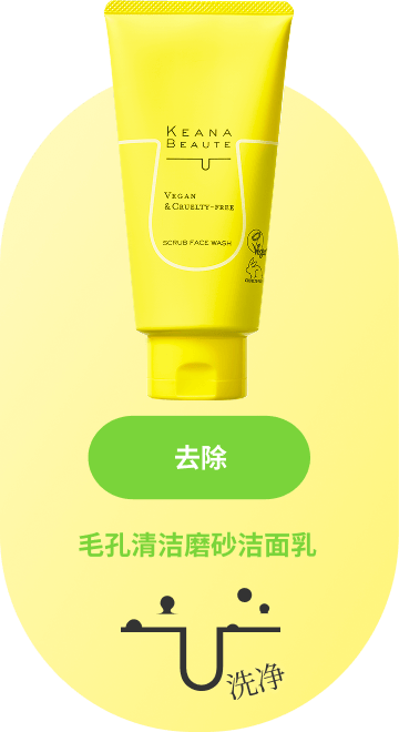 毛穴丸洗いスクラブ洗顔