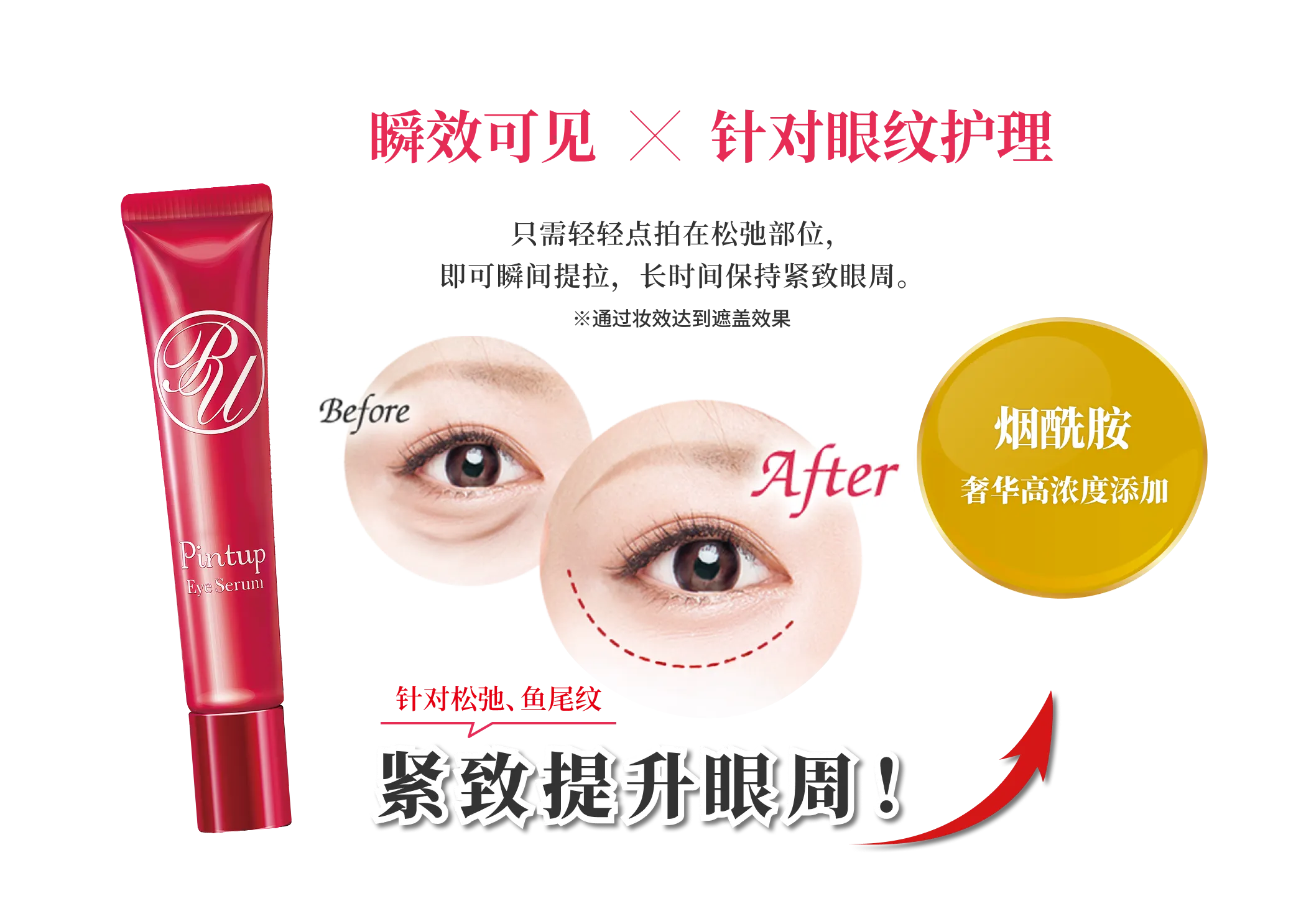 瞬效可见×针对眼纹护理