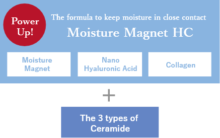Moisture Magnet HC+The 3 types of Ceramide