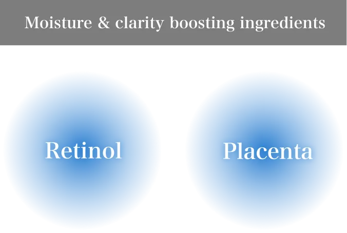 Moisture & clarity boosting ingredients