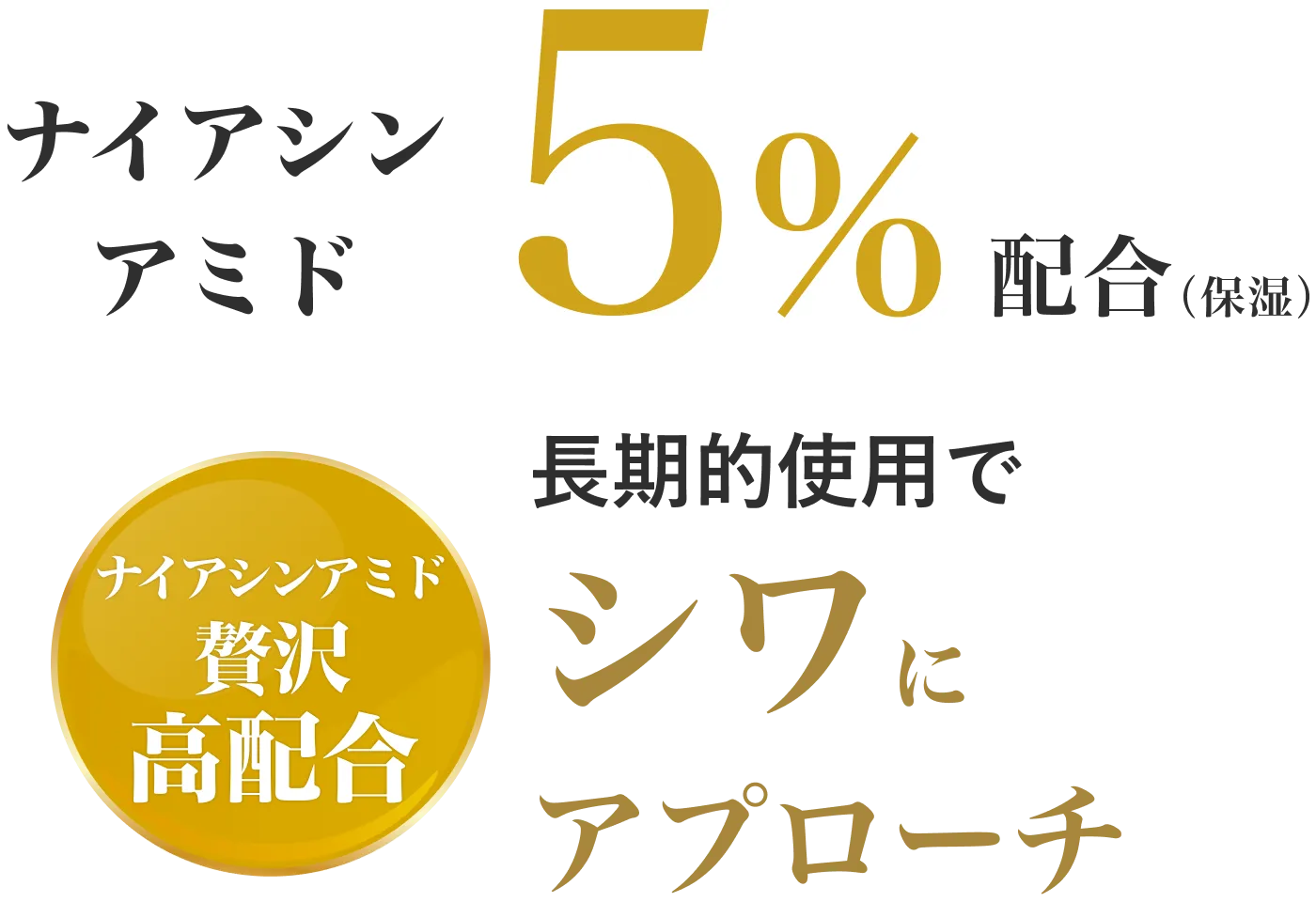 ナイアシンアミド5%配合（保護）