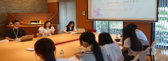 高津高校職場訪問の様子